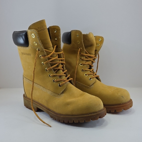 Alpine Woods Other - Timberland Alpine Woods Waterproof Boots Wheat Leather Work Boots Men's 8.5W